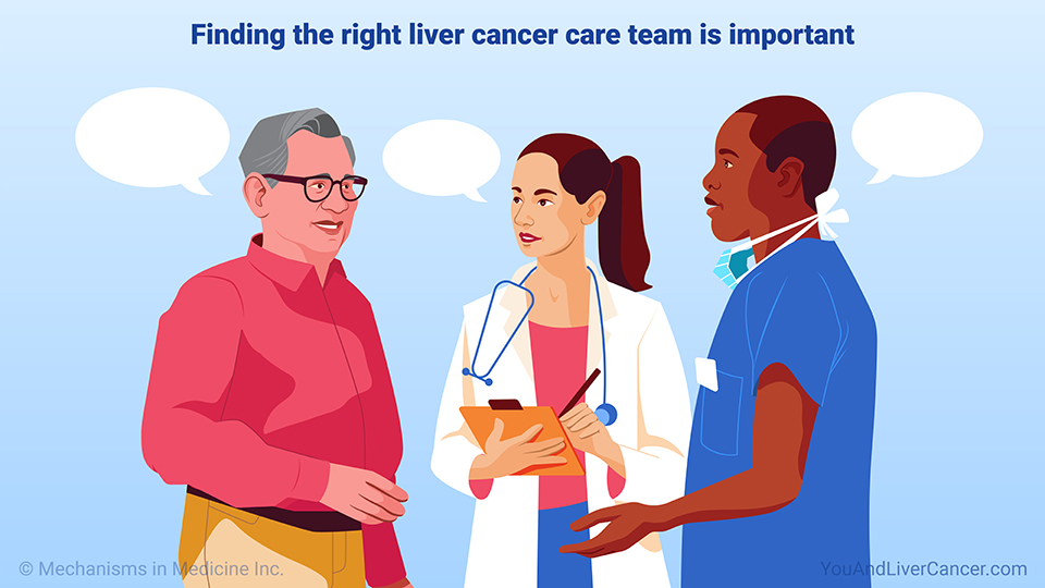 Finding the right liver cancer care team is important
